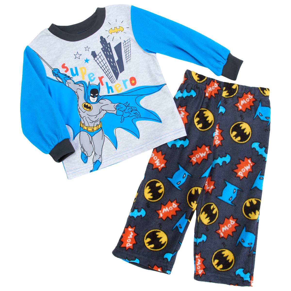 Toddler Boy Batman(tm) Superhero Fleece Pajama Set
