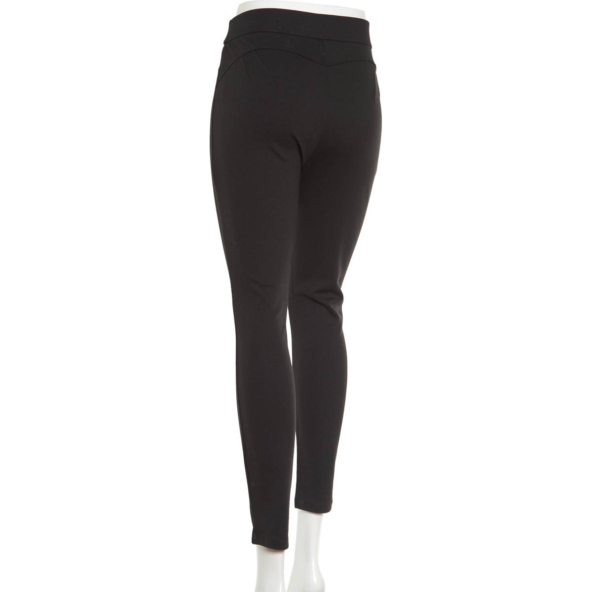 Petite Preswick & Moore(R) Pull On Butt Lift Solid Ponte Pants