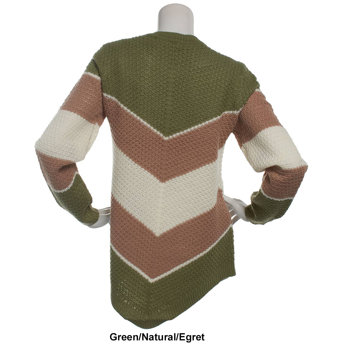 Petite Preswick & Moore(R) V-Shaped Color Block Sweater