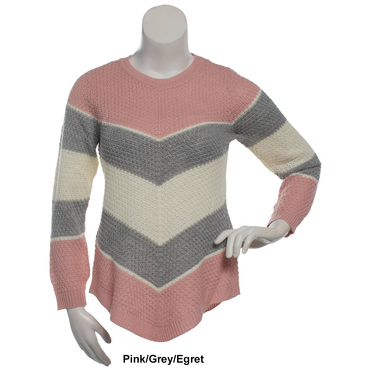 Womens Preswick & Moore(R) V-Shaped Color Block Sweater