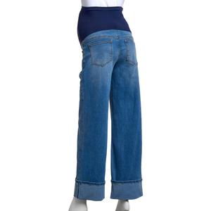 Womens Zoe + Phoebe Over The Belly High Rise Cuff Maternity Jeans alternate view