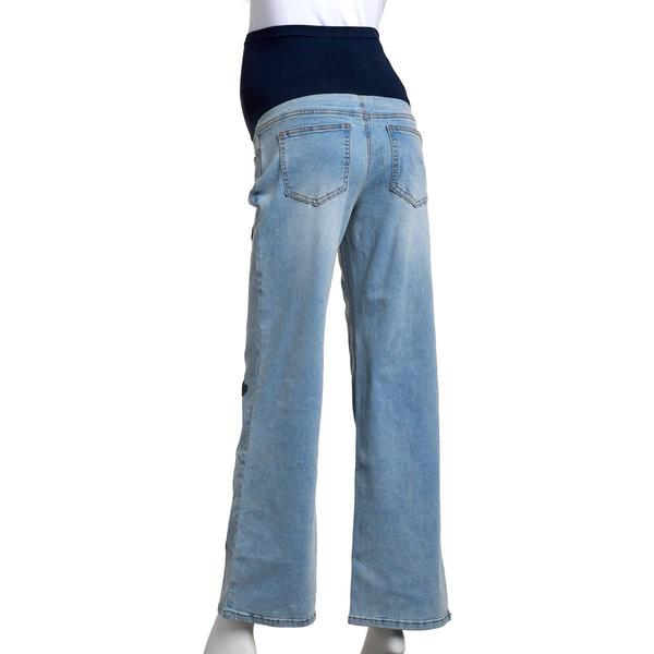Womens Zoe + Phoebe Over The Belly All Over Heart Maternity Jeans alternate view