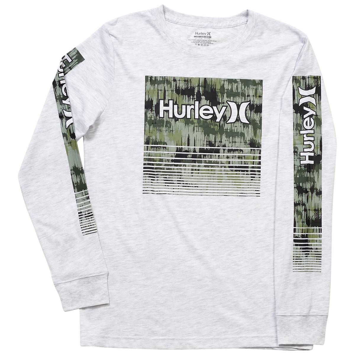 Boys (8-20) Hurley Sound Waves Graphics Long Sleeve Tee