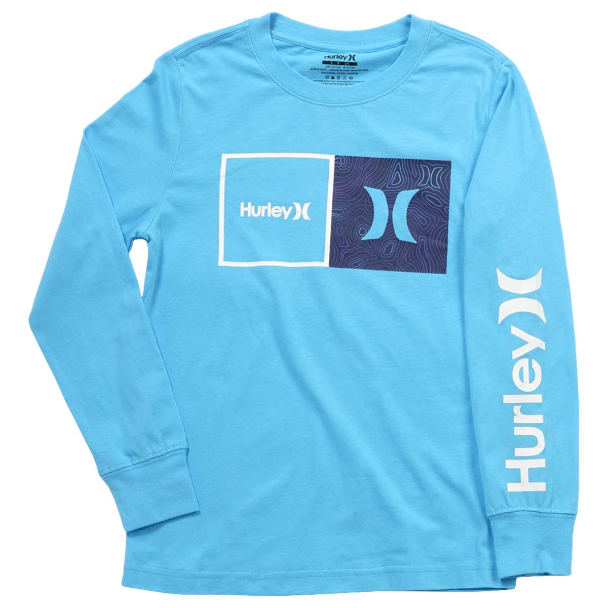 Boys (8-20) Hurley Natural Long Sleeve Tee - Blue