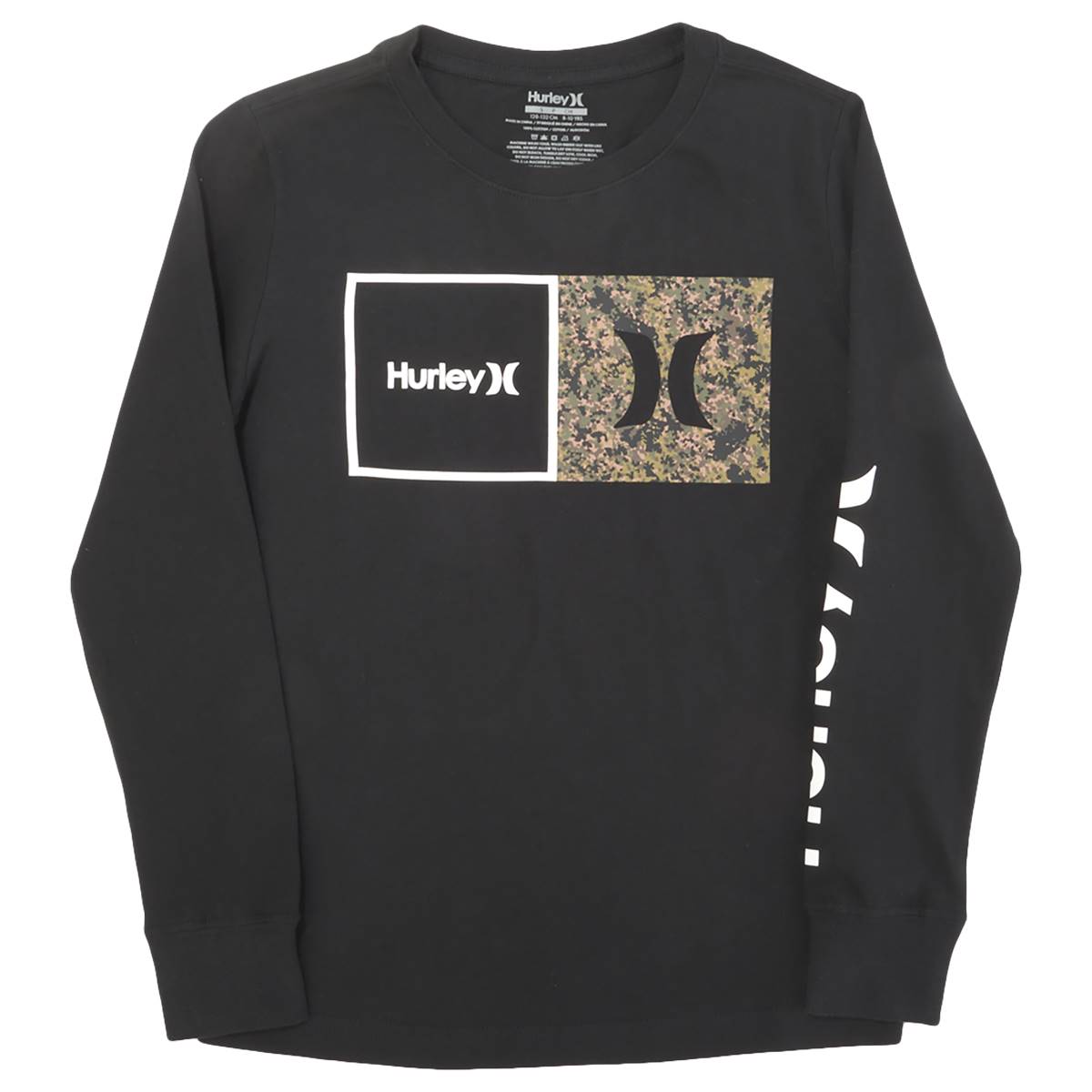 Boys (8-20) Hurley Natural Long Sleeve Tee - Black