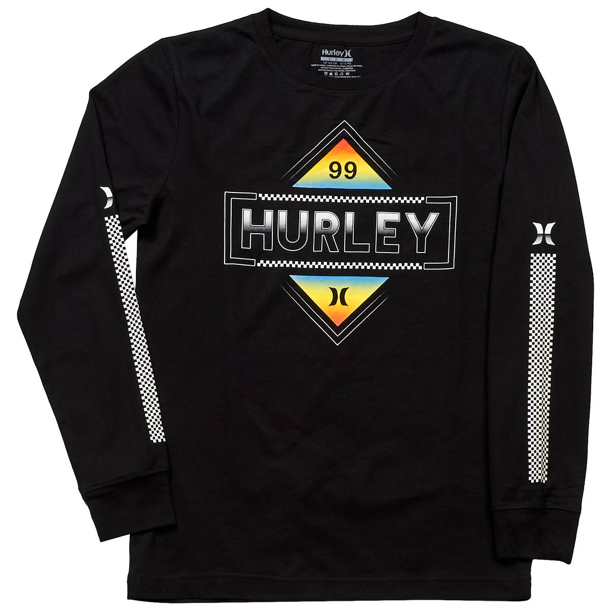 Boys (8-20) Hurley Checkered Long Sleeve Tee