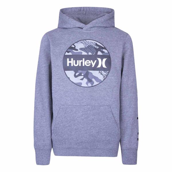 Boys (8-20) Hurley Camo Pullover Hoodie - Charcoal