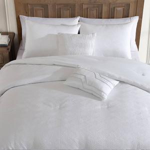 Tahari Home Blanca 5pc. Bright White Geometric Comforter Set alternate view