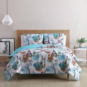 VCNY Home Eiffel Reversible 3pc. Quilt Set
