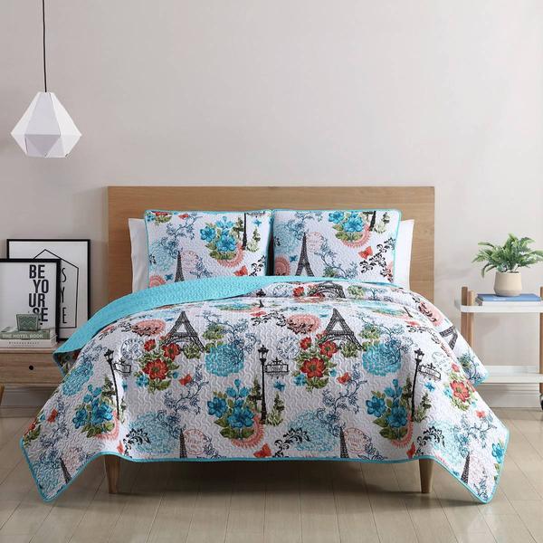 VCNY Home Eiffel Reversible 3pc. Quilt Set