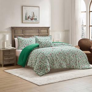 Hallmark Green Branches 4pc. Holiday Comforter Set alternate view