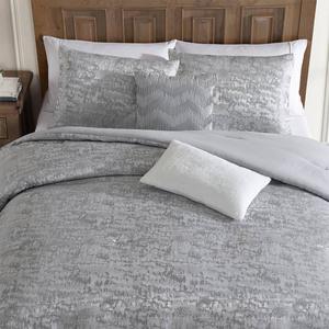 Tahari Home Lauren 5pc. Light Grey Jacquard Comforter Set alternate view