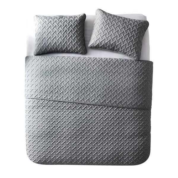 VCNY Home Nina Embossed Basketweave 3pc. Quilt Set alternate view