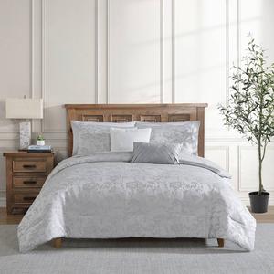 Tahari Home Nikka 5pc. Jacquard Floral Reversible Comforter Set
