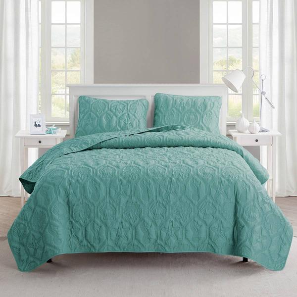 VCNY Home Shore Embossed 3pc. Quilt Set