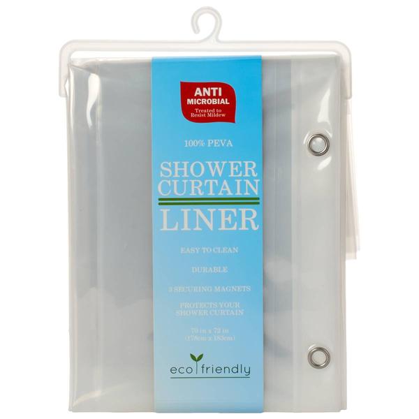 Peva Sli Antimicrobial Clear Shower Curtain Liner