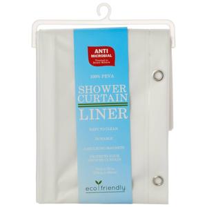 Peva Sli Anti Antimicrobial Frosted Shower Curtain Liner