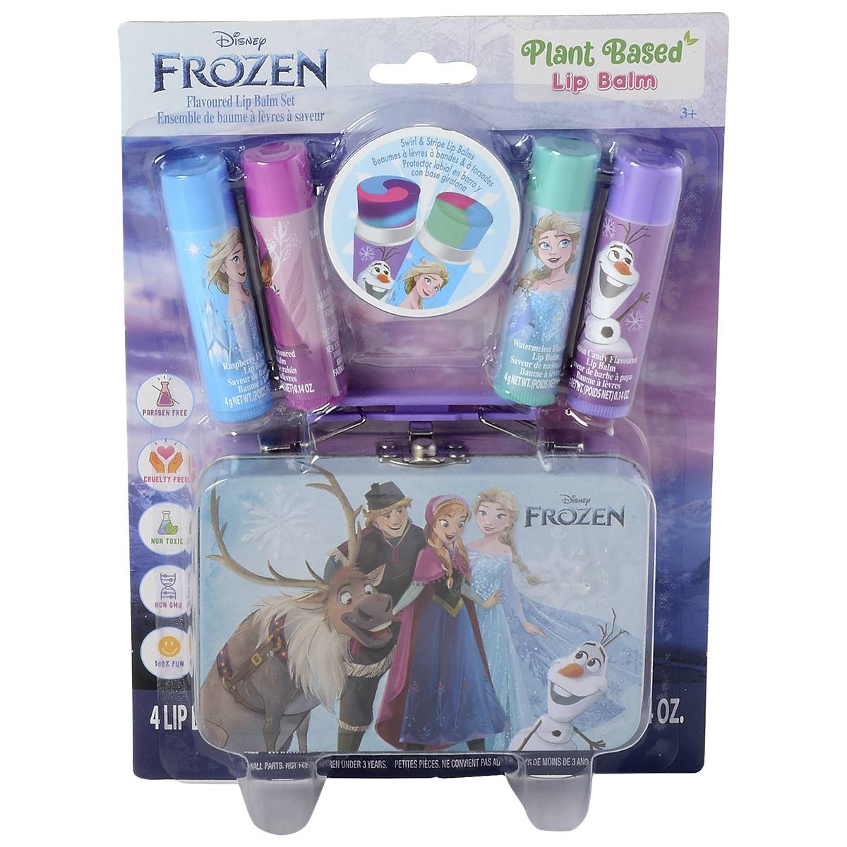 Disney Frozen(c) 4pk. Lip Balms W/Tin