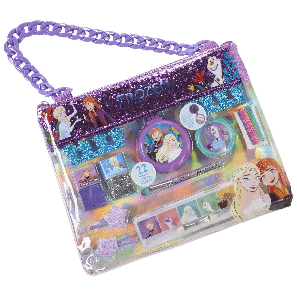 Girls Disney Frozen(c) 22pc. Cosmetic Chain Bag