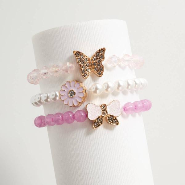 Kids Lil' Ashley 3pc. Girly Chic Stretch Bracelet Set