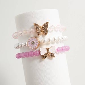 Kids Lil' Ashley 3pc. Girly Chic Stretch Bracelet Set