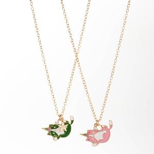 Kids Lil' Ashley 2pc. BFF Caticorn Necklace Set