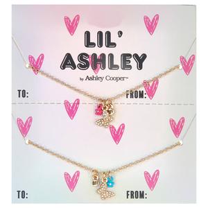 Kids Lil' Ashley 2pc. BFF/Butterfly/Flower Necklace Set