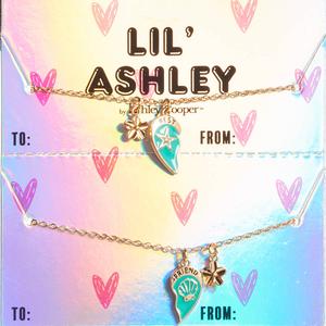 Kids Lil' Ashley Mermaid-Theme Best Friend Layered Necklace Set