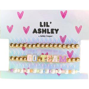 Kids Lil' Ashley Go Team Multi-Color Pearl Bracelet Set