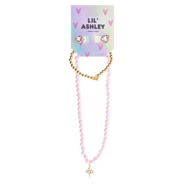 Kids Lil' Ashley 3pc. Ballerina/Star/Hearts Jewelry Set