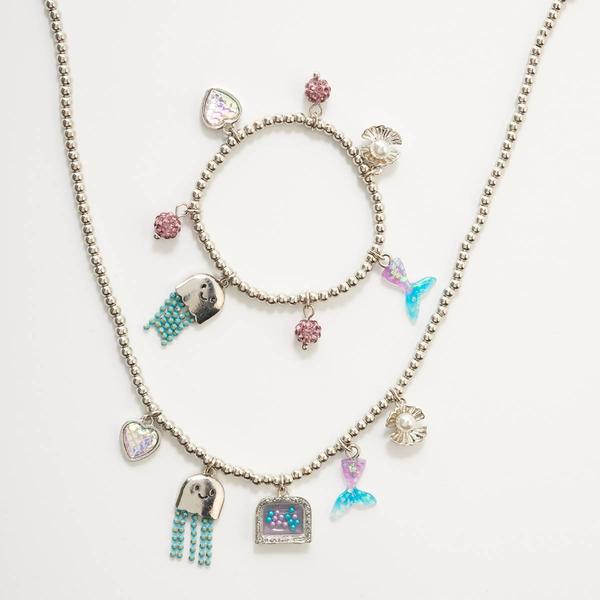 Kids Lil' Ashley Under the Sea Charm Necklace & Bracelet Set