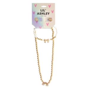 Kids Lil' Ashley Rainbow/Bows/Clouds 3pc. Jewelry Set