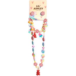 Kids Lil' Ashley Candy-Inspired Bead Necklace & Earrings Set