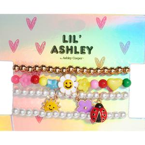 Kids Lil' Ashley 4pc. Gold-Tone Sun/Flower/Ladybug Bracelet Set