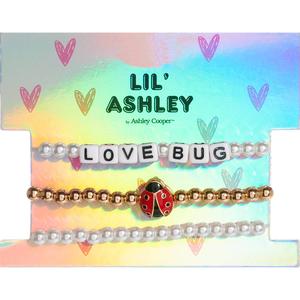 Kids Lil' Ashley Ladybug Accent Love Bug Bead Bracelet Set