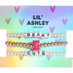 Kids Lil' Ashley Gummy Bear Beary Cute Beaded Bracelet Set