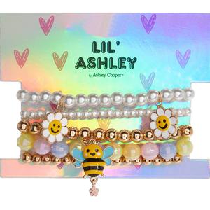Kids Lil' Ashley 5pc. Gold-Tone Daisy Charm Bracelet Set