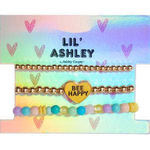 Kids Lil' Ashley Gold-Tone Bee Happy Bracelet Trio