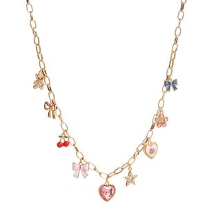 Ashley Gold-Tone Whimsical Pendant Necklace