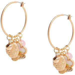 Ashley Butterfly/Floral/Bead & Disc Hoop Earrings