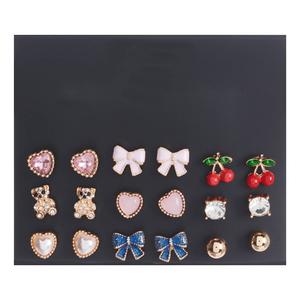 Ashley 9pr. Multi-Stud Earring Set