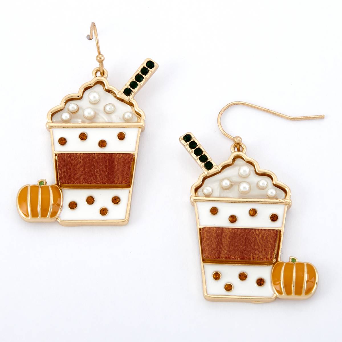 Ashley Cooper(tm) Pumpkin Spice Fall-Themed Drop Earrings