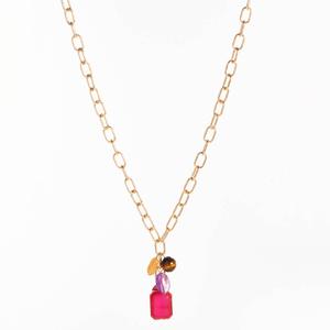 Ashley Cooper(tm) Chain Link Geometric Pendant Charm Necklace