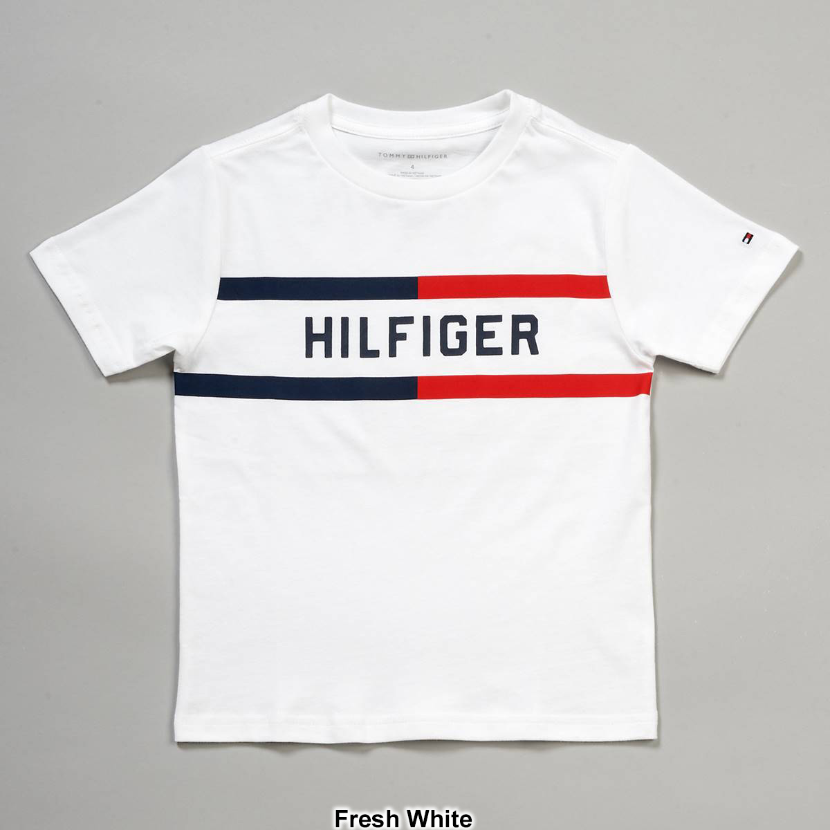 Boys (4-7) Tommy Hilfiger Chest Bar Short Sleeve Tee