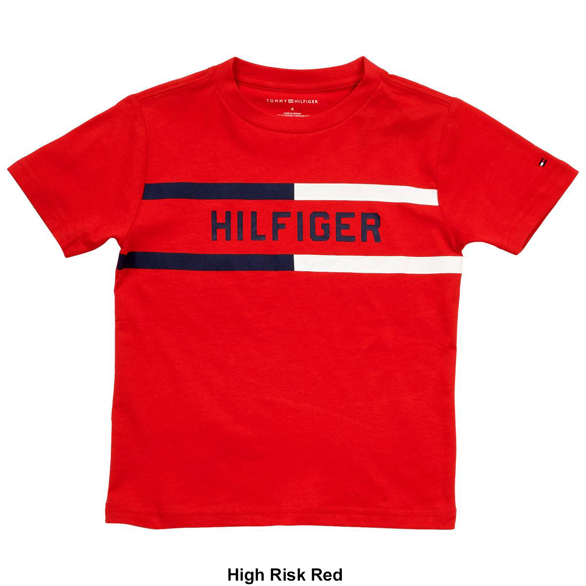 Boys (4-7) Tommy Hilfiger Chest Bar Short Sleeve Tee