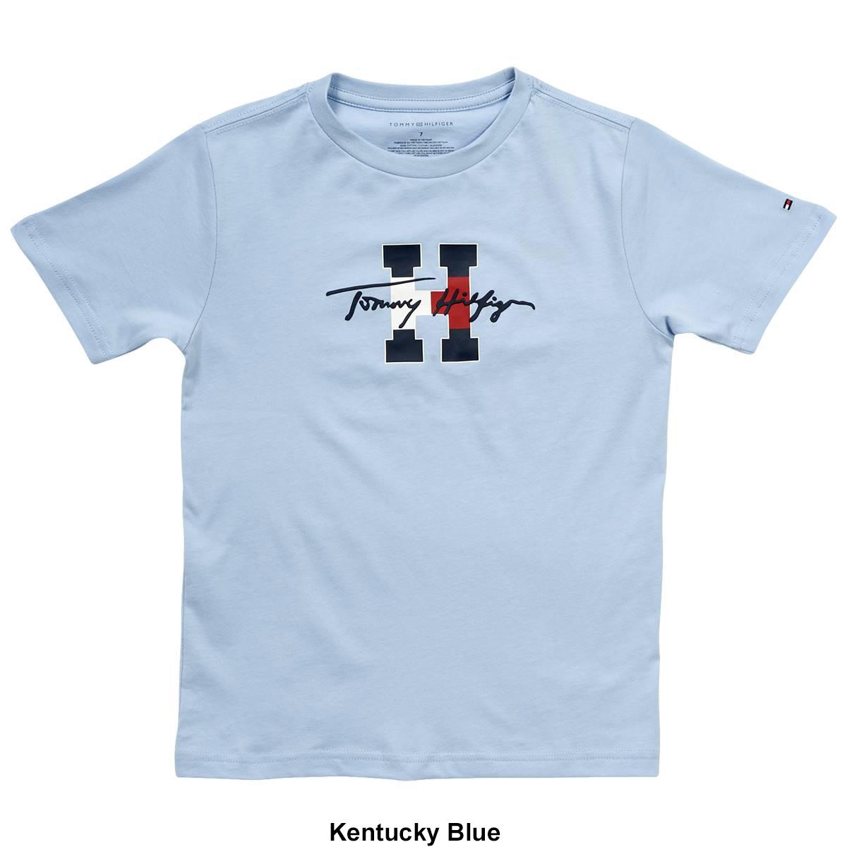 Boys (4-7) Tommy Hilfiger Script Short Sleeve Tee