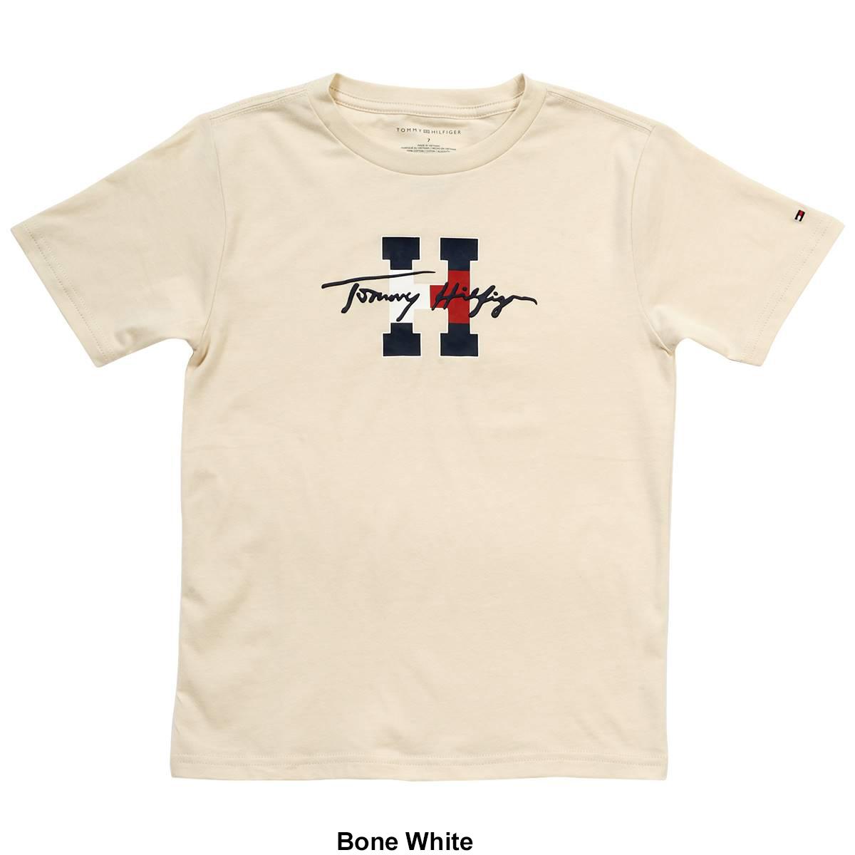 Boys (4-7) Tommy Hilfiger Script Short Sleeve Tee