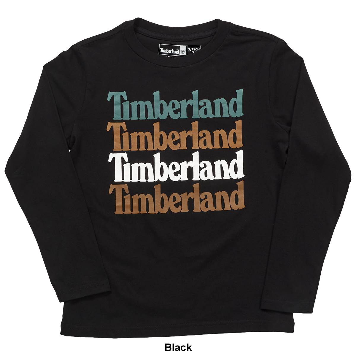 Boys (8-20) Timberland Long Sleeve Stacked Tee