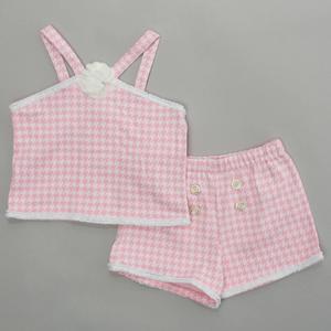 Girls (4-6x) Kids Headquarters(R) 2pc. Pink Houndstooth Set alternate view