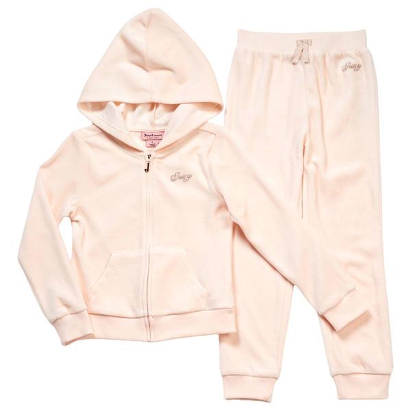Girls (4-6x) Juicy Couture Velour Juicy Script Hoodie & Pants Set